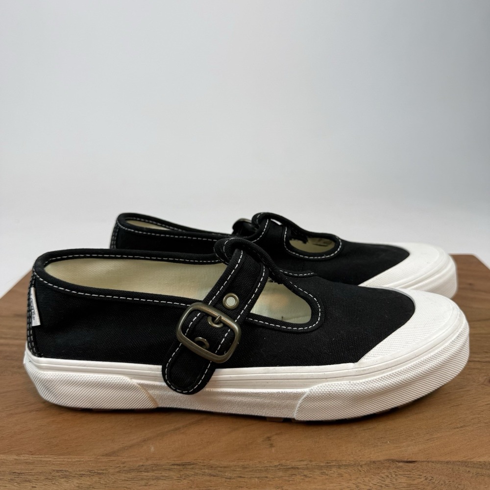 New Womens Vans UA Style 93 Mary Jane Black Canvas Sneakers Shoes Size 7.5 M